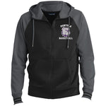 Sport-Tek Men's Sport-Wick® Full-Zip Hooded Jacket ST236 - Bulldogs Basketball