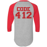 Augusta 3/4 Raglan Sleeve Baseball Jersey 4420 - GGHS Choir Code 412