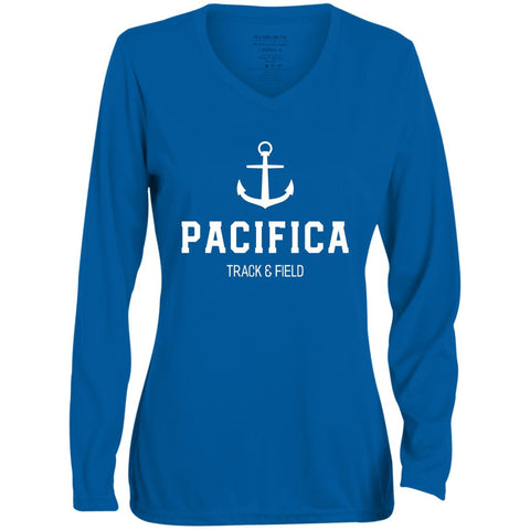 Augusta Ladies' Moisture-Wicking Long Sleeve V-Neck Tee 1788 - Anchor Pacifica T&F