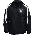 Sport-Tek Fleece Lined Colorblocked Hooded Jacket (JST81) - Bulldogs Basketball