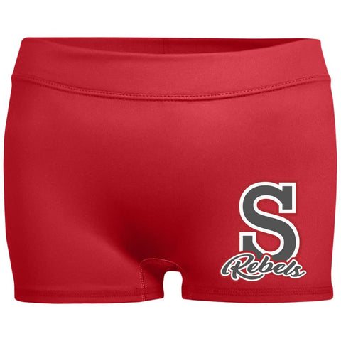 Augusta Ladies' Fitted Moisture-Wicking Shorts (1232) - S Rebels