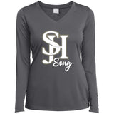 Sport-Tek Women's LS Performance V-Neck Tee LST353LS - SJH Song