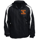 Sport-Tek Fleece Lined Colorblocked Hooded Jacket (JST81) - ***ElMoSwim Coaches Only***