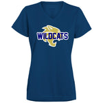 Augusta Ladies’ Moisture-Wicking V-Neck Tee 1790 - Wildcats