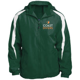 Sport-Tek Fleece Lined Colorblocked Hooded Jacket (JST81)