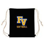 Drawstring Bags (Black) - FV Softball