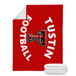 Micro Fleece Blanket (Red) - Double T Football