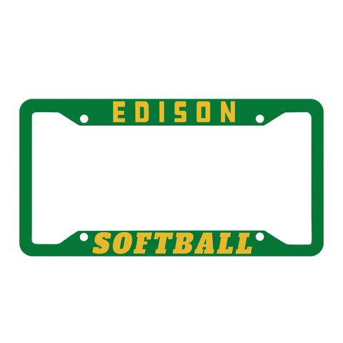 License Plate Frame - Edison Softball