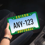 License Plate Frame - Edison Softball