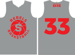 Reversible Basketball Jersey Tank PA7000R - Rebels Basketball (Grey/White, Required)