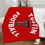 Micro Fleece Blanket (Red) - Double T Football