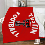 Micro Fleece Blanket (Red) - Double T Football