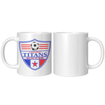 White Mug - Soccer Shield