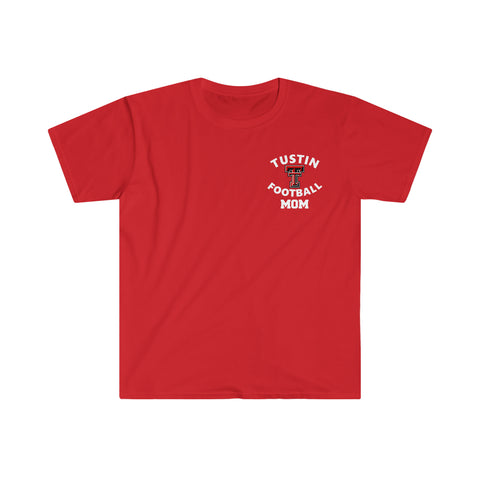Gildan Unisex Softstyle T-Shirt 64000 - Double T Football Mom (Pocket Logo)