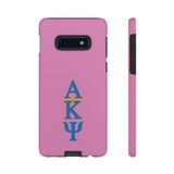 iPhone/Samsung Tough Cases - AKPsi on Pink