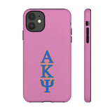 iPhone/Samsung Tough Cases - AKPsi on Pink