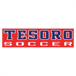 Bumper Sticker - Tesoro Soccer on Red