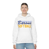 Gildan Unisex Heavy Blend™ Hooded Sweatshirt 18500 - FV Barons Softball