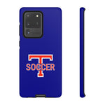 iPhone/Samsung Tough Cases - Big T Soccer on Blue