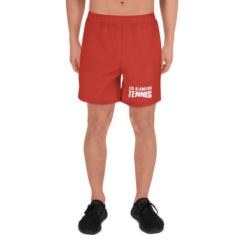 Men's Recycled Athletic Shorts (Red) - Los Al Tennis