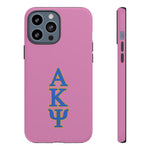 iPhone/Samsung Tough Cases - AKPsi on Pink