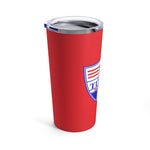 Tumbler 20oz - Shield on Red
