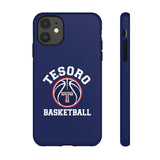 iPhone/Samsung Tough Cases - Tesoro Basketball on Blue