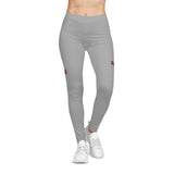 Women's Casual Leggings (Grey) - F Baseball
