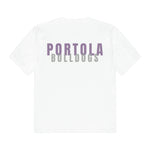 District Perfect Weight Tee DT104 - Portola Est. 2016 (front)/Portola Bulldogs (back)