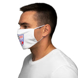 Snug-Fit Face Mask - Soccer Shield on White