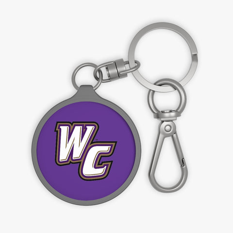Keychain - WC on Purple