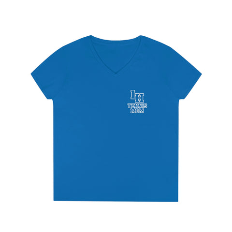 Gildan Ladies' V-Neck T-Shirt 5V00L - LH Tennis Mom (Pocket)