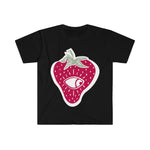 Gildan Unisex Softstyle T-Shirt 64000 - Strawberry Eye w/ White Outline