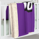 Sherpa Fleece Blanket - Fear the Poet on Purple