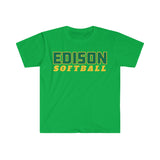 Gildan Unisex Softstyle T-Shirt 64000 - Edison Softball