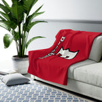 Sherpa Fleece Blanket (Red) - F Baseball