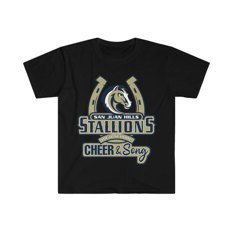 Gildan Unisex Softstyle T-Shirt 64000 - Stallions Horseshoe Cheer & Song