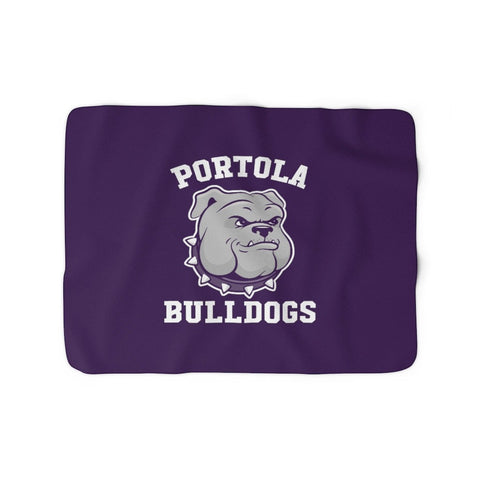 Sherpa Fleece Blanket - Portola Bulldogs