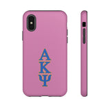 iPhone/Samsung Tough Cases - AKPsi on Pink