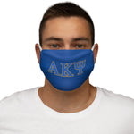 Snug-Fit Face Mask - AKPsi on Blue