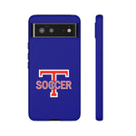 iPhone/Samsung Tough Cases - Big T Soccer on Blue