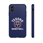 Mobile Phone Tough Cases - Tesoro Basketball on Blue