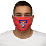Snug-Fit Face Mask - Big T Soccer on Red