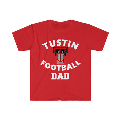 Gildan Unisex Softstyle T-Shirt 64000 - Double T Football Dad (Full Logo)