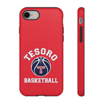 Mobile Phone Tough Cases - Tesoro Basketball on Red