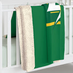 Sherpa Fleece Blanket (Green) - E