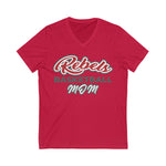 Bella+Canvas Unisex Jersey Short Sleeve V-Neck Tee 3005 - Rebels Basketball Mom