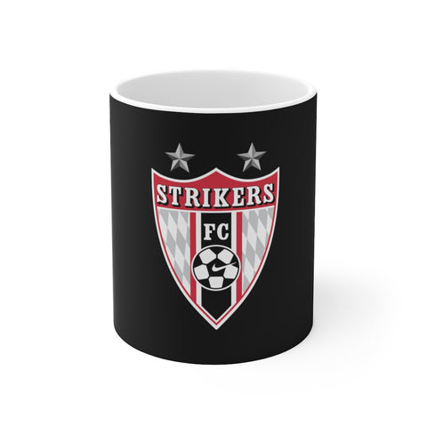 Ceramic Mug - Strikers FC Shield on Black