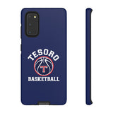 iPhone/Samsung Tough Cases - Tesoro Basketball on Blue