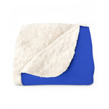 Sherpa Fleece Blanket (Royal Blue) - FV